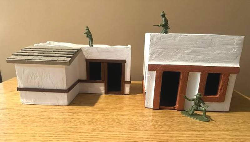 Custom made Southwester style 54MM buildings