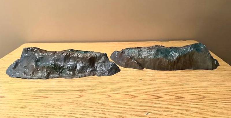 Unknown: Rock Formations 2 pieces will work with 54mm figures