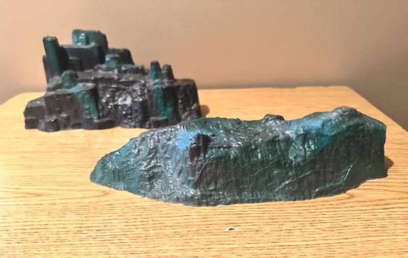 Two different rock formations both of which can work very nicely with 54MM figures