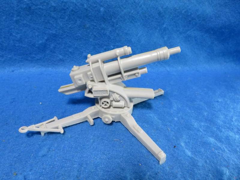 Original Marx 88MM cannon (later version) in light gray