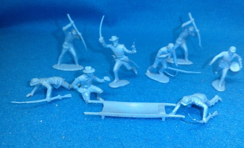 Marx original light blue Civil war/Custer centennial poses 