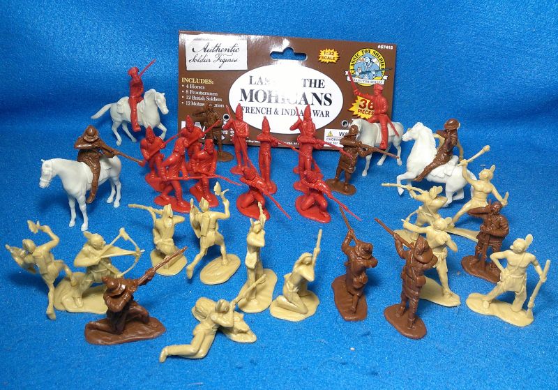 Last of the Mohicans BMC/CTS figures + horses 36 pieces  54mm